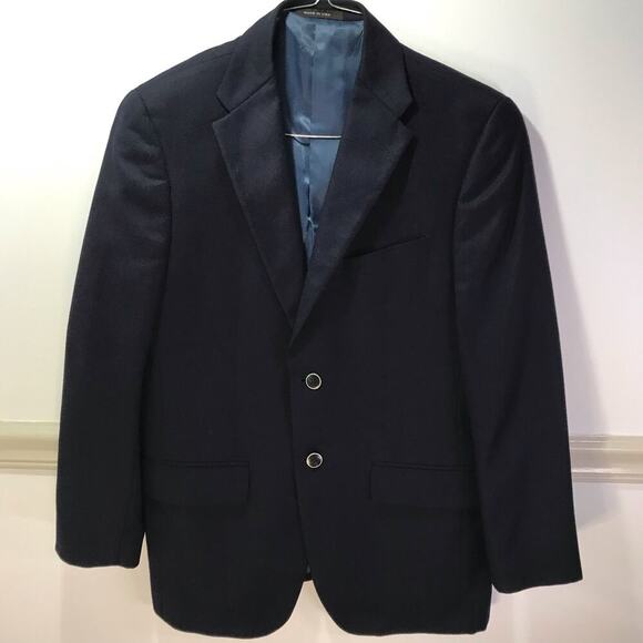 Loro Piana Other - Men’s Loro Piana & C Italy Vintage Wool Blazer Sports Coat Navy Blue USA 38